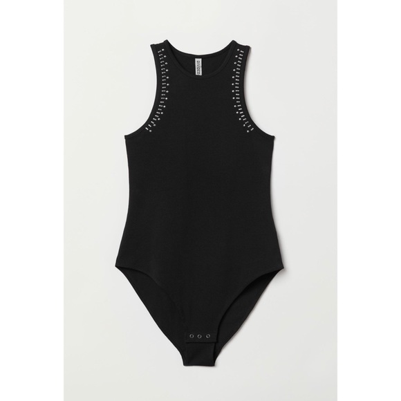 H&M Tops - H&M Divided Grey Bodysuit